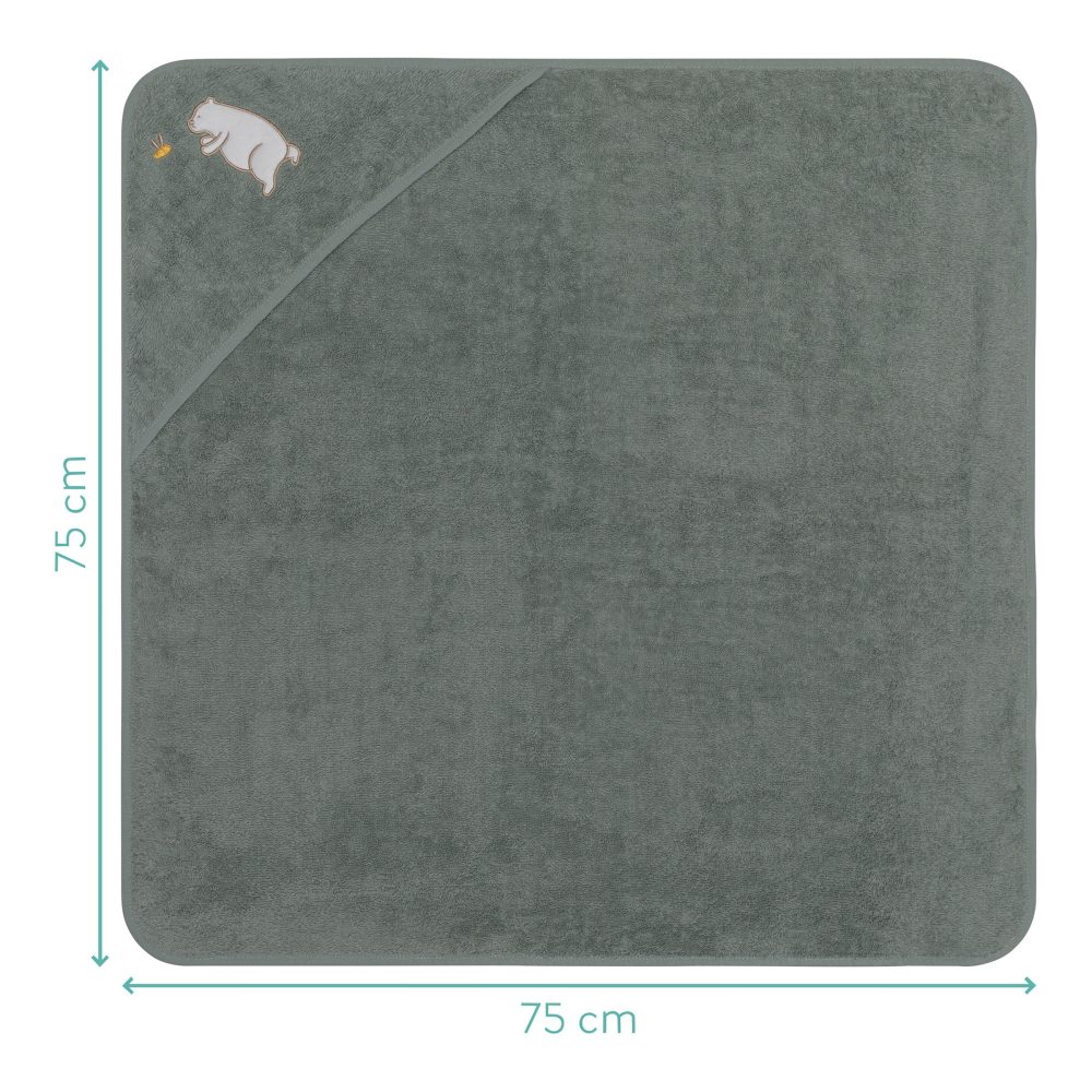 Kapuzenbadetuch 75x75 cm