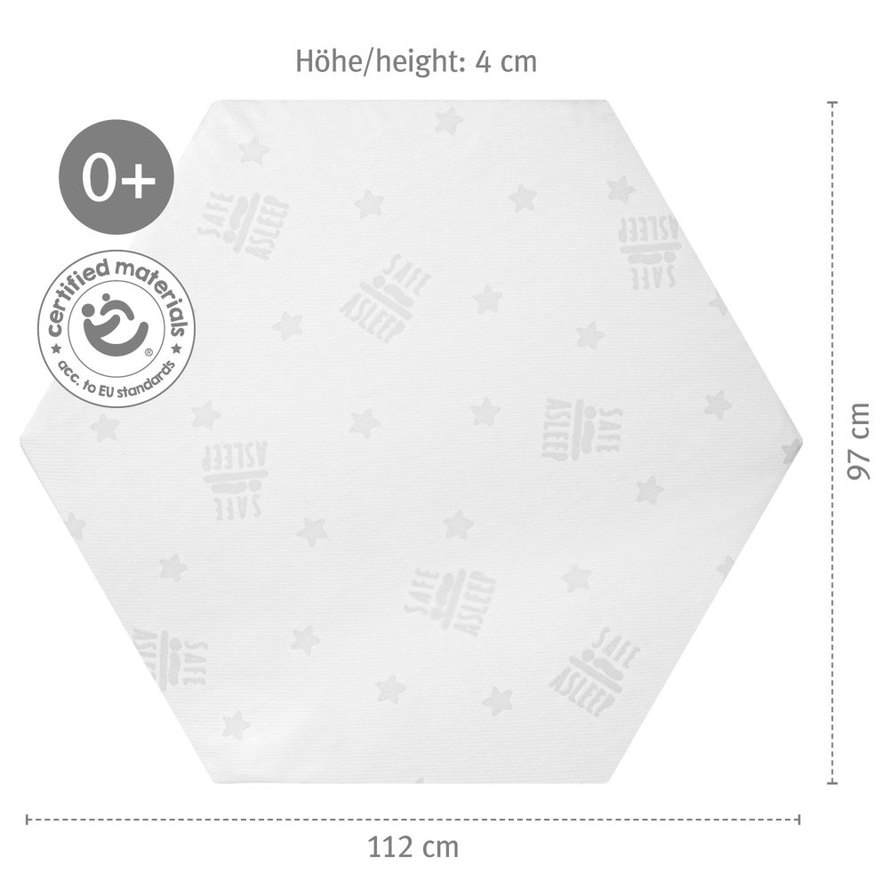 roba Laufgittermatratze 6-eckig safe asleep®