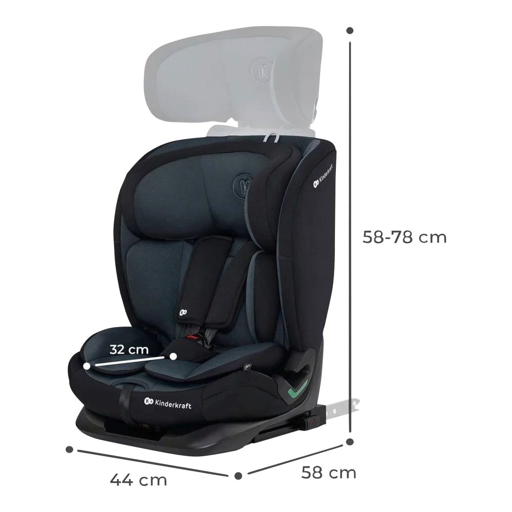 Kinderkraft Kindersitz ONETO3 i-Size graphite black