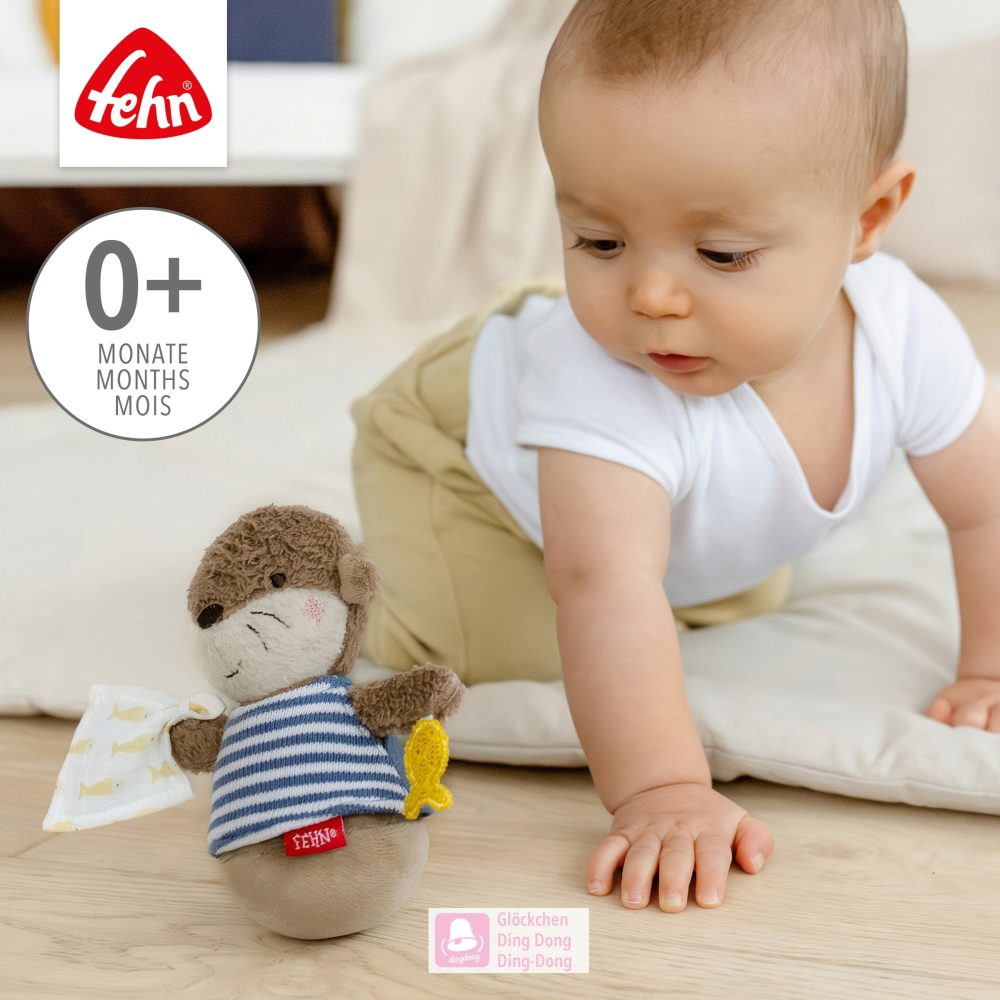 Fehn Greifspielzeug »Otter Theo, Mini-Stehauf Otter«