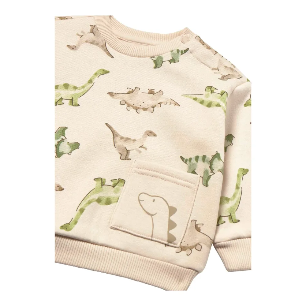 Sweatshirt mit Tasche Dinos