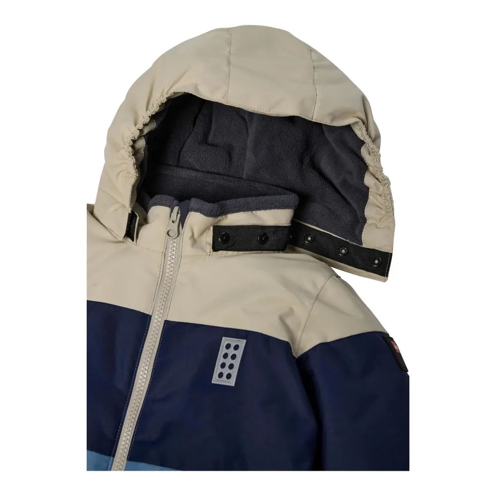 Winterjacke mit abnehmbarer Kapuze LWJER Colorblock
