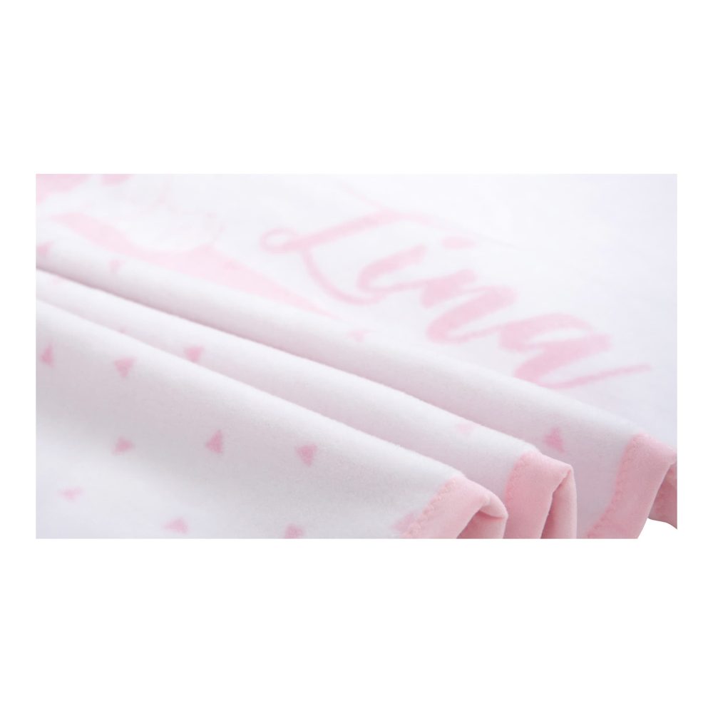 Babydecke Unicade mit Namen 75x100 cm