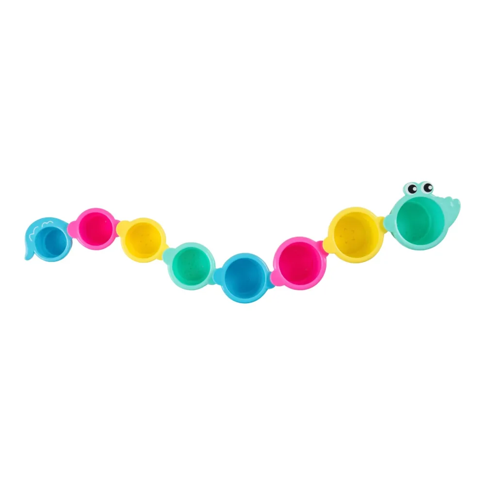 Stapelbecher Krokodil pastell