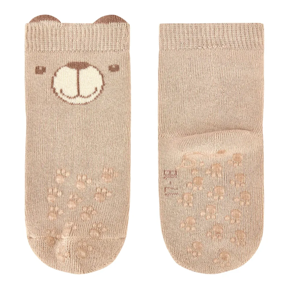 2er-Pack ABS-Krabbelsocken Bär