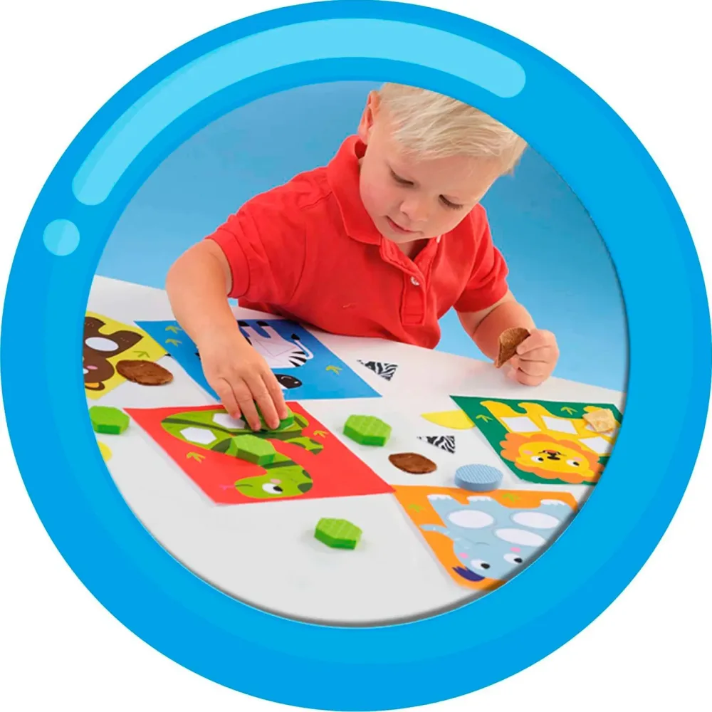 SES Bastelset Sensory Mosaik Karten mehrfarbig unisex