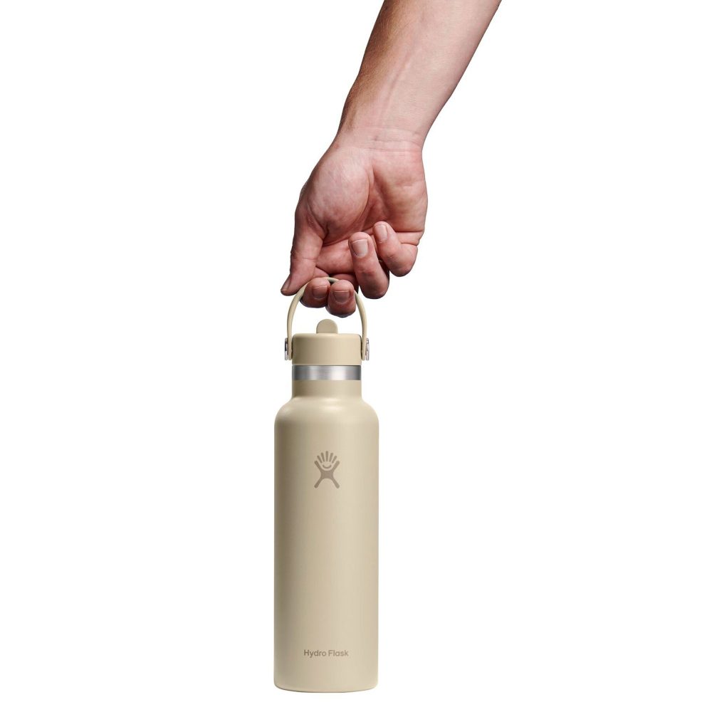 Trinkflasche mit Strohhalm 621ml