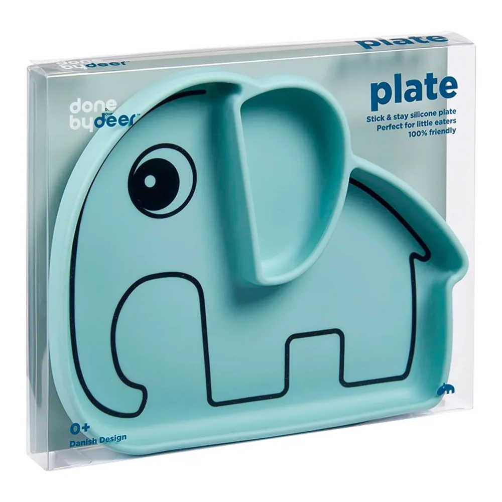 Esslernteller Silikon Elefant Elphee