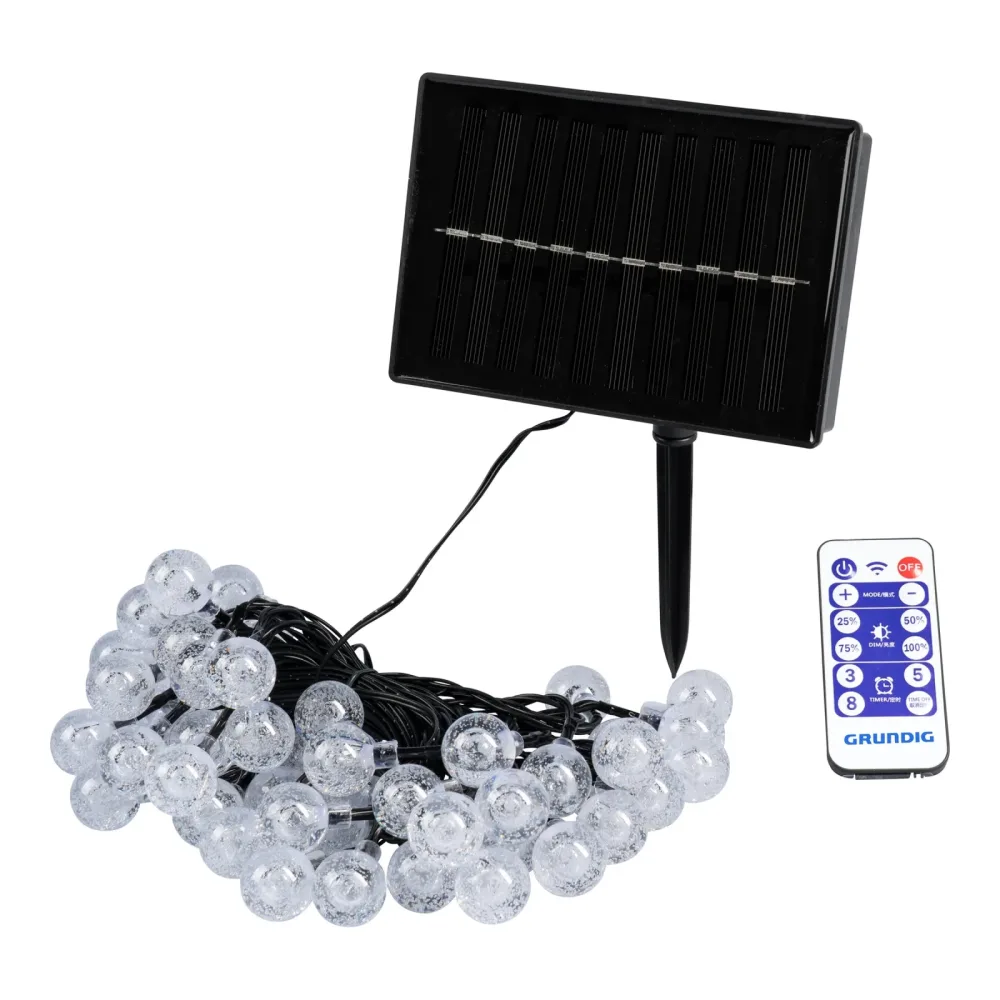 Solar-LED-Lichterkette, 187 cm
