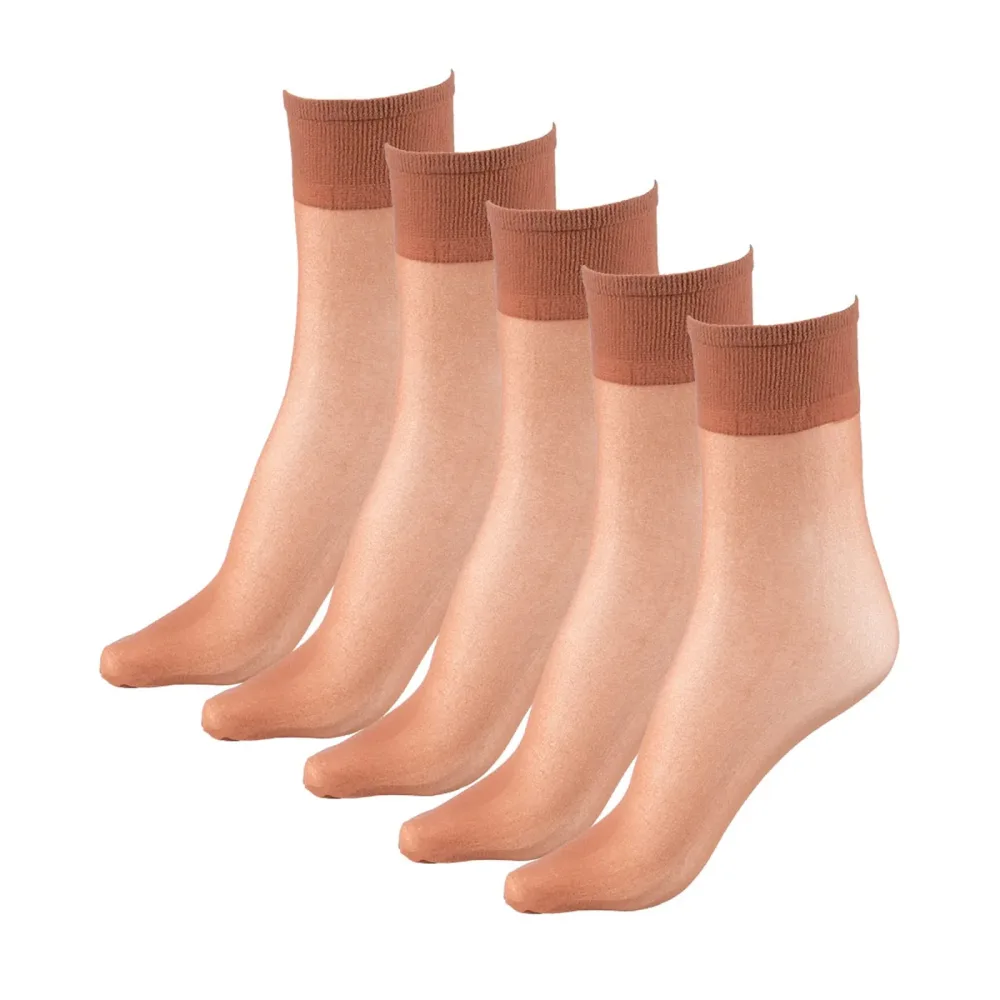 MedoVital Diabetiker-Socken, 5 Paar, braun