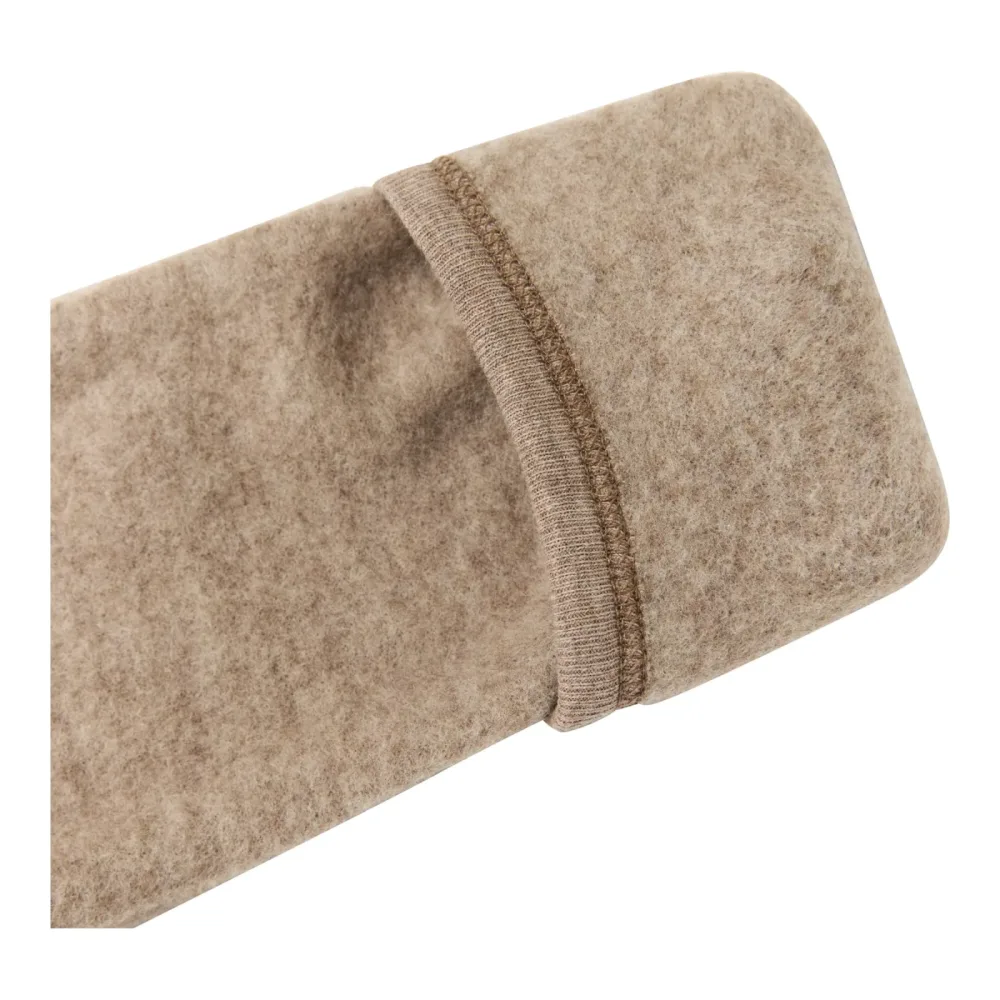 Wollfleece-Jacke mit Klappbündchen aus Merinowolle