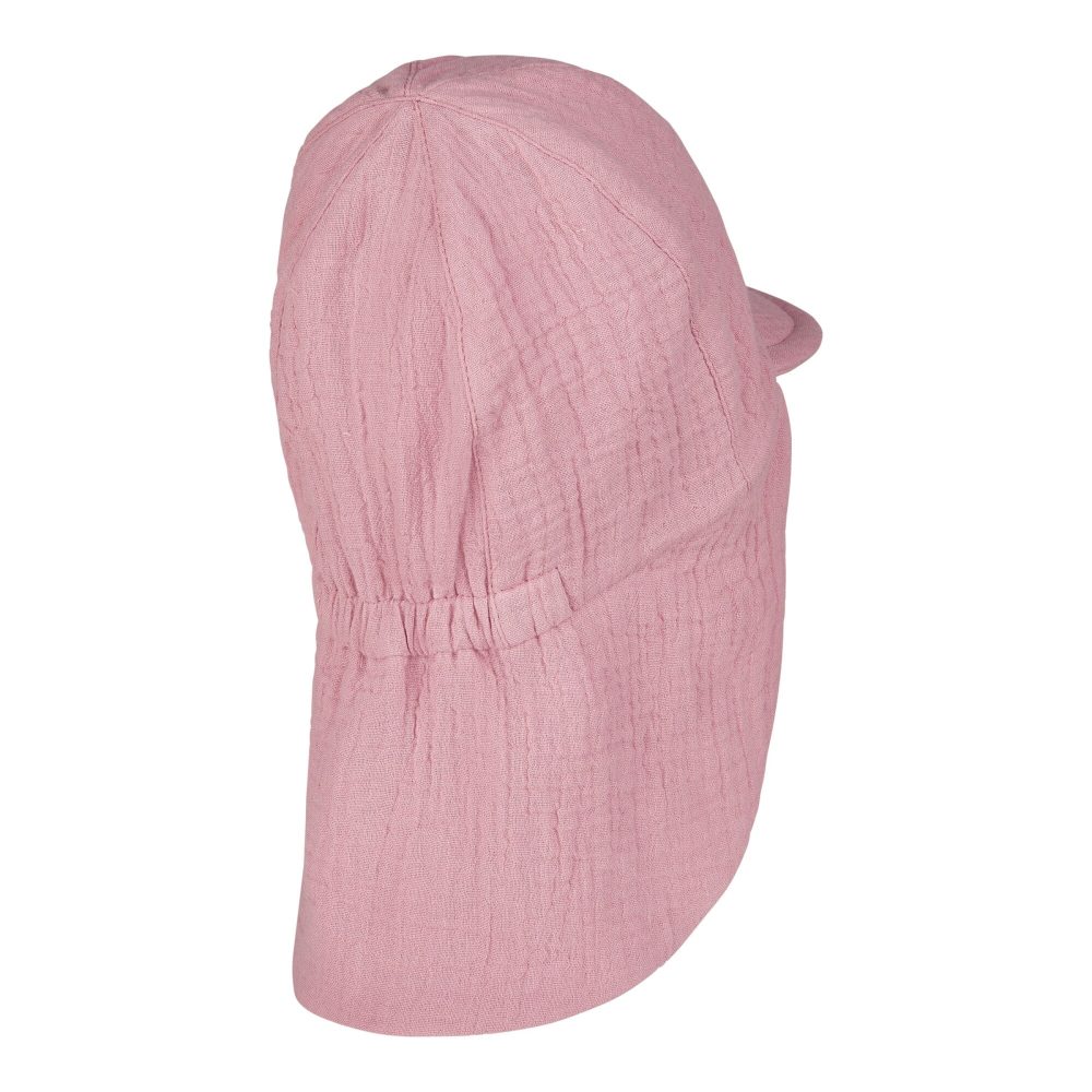 Musselin-Schirmmütze mit Nacken- und UV-Schutz