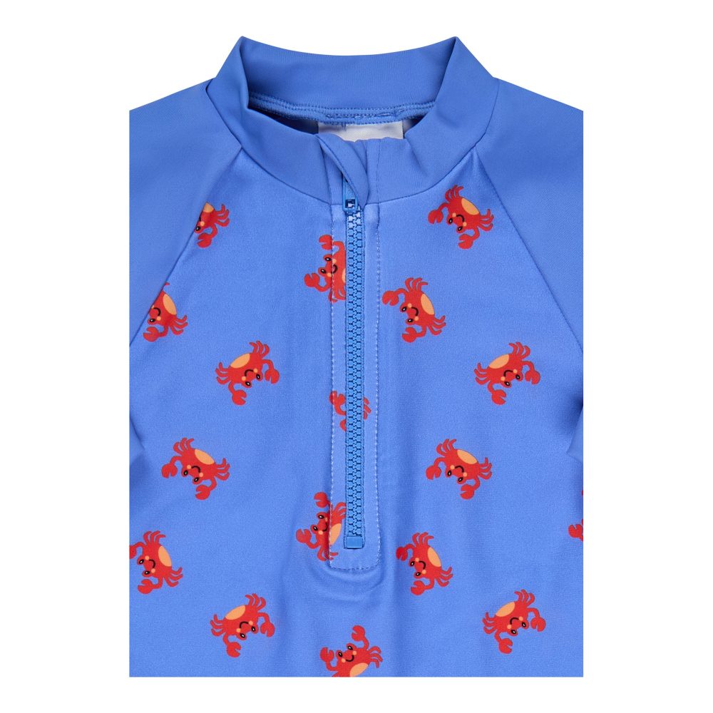 Badeshirt langarm mit UV-Schutz Krabben