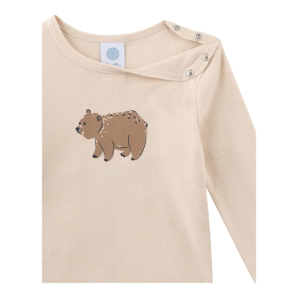 Sanetta Shirt langarm Bär natur