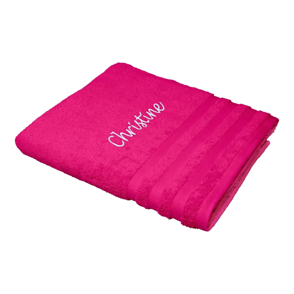 Badetuch personalisiert mit Namen, 150x100 cm, 100% Baumwolle