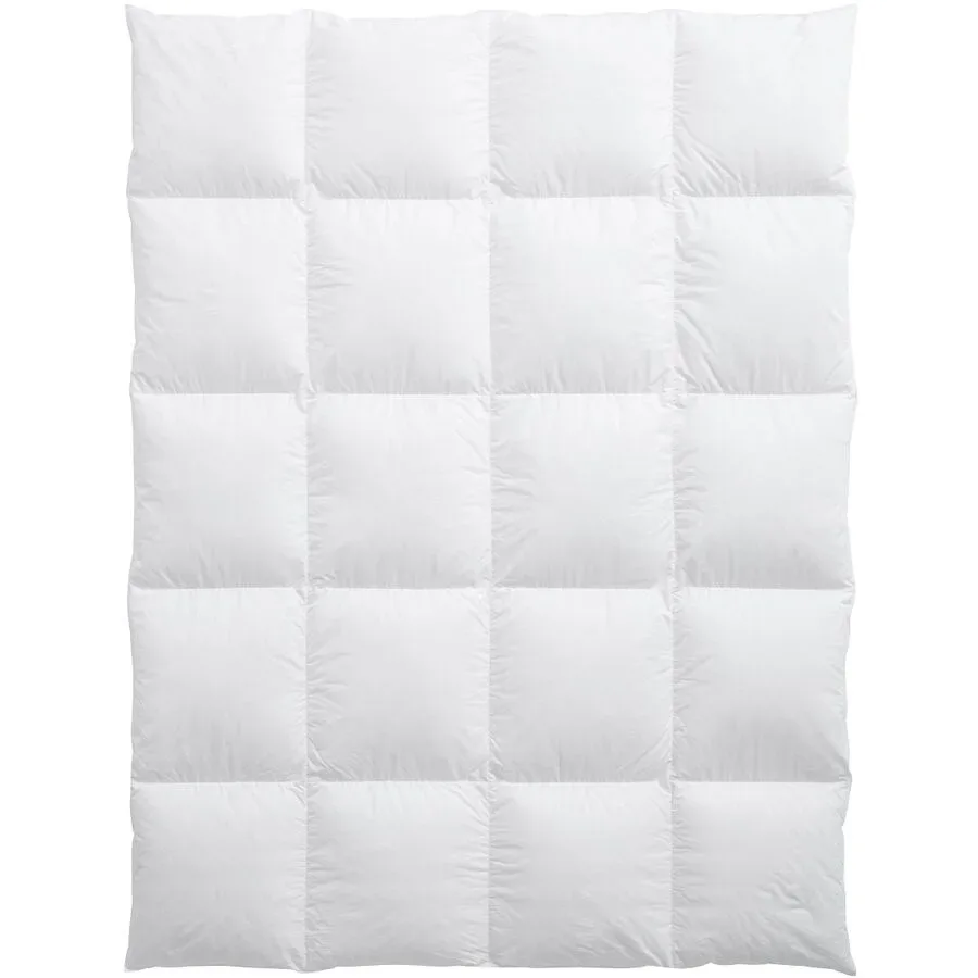 Billerbeck Daunenduvet Saas Fee Weiss Baumwolle 160 cm 210 cm Gänsedaunen - Daunenduvet