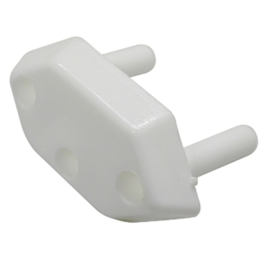 Stecker Elektrokleinteil - Farbe: Weiss - Material: Kunststoff - Stecker