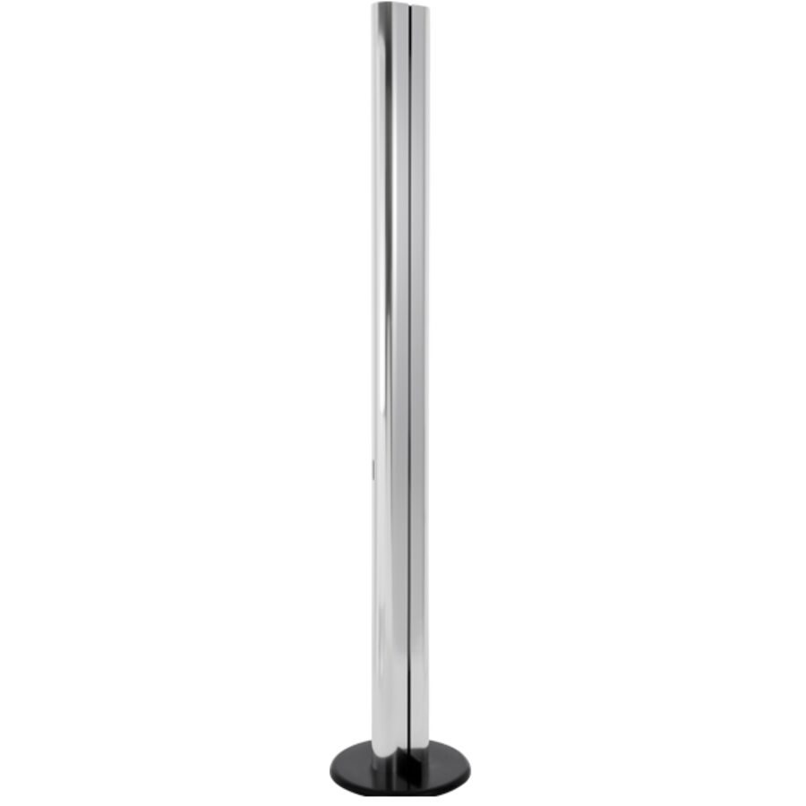 Designer-Stehlampe Artemide Megaron Terra dimmbar H 35 cm - Farbe: Aluminium glänzend/Schwarz - LED - Lichtfarbe: Warmweiss - Material: