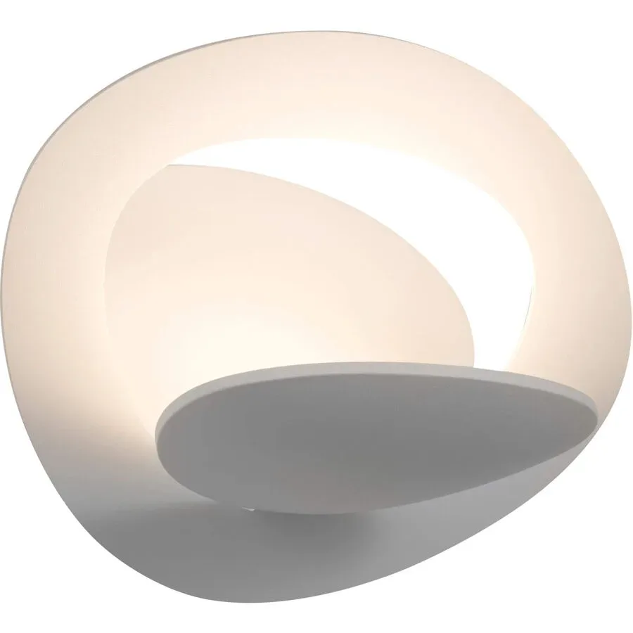 Designer-Wandlampe Artemide Pirce Micro - Farbe: Silber/Weiss - LED - Lichtfarbe: Warmweiss - Material: Metall - Designer-Wandlampe- LED