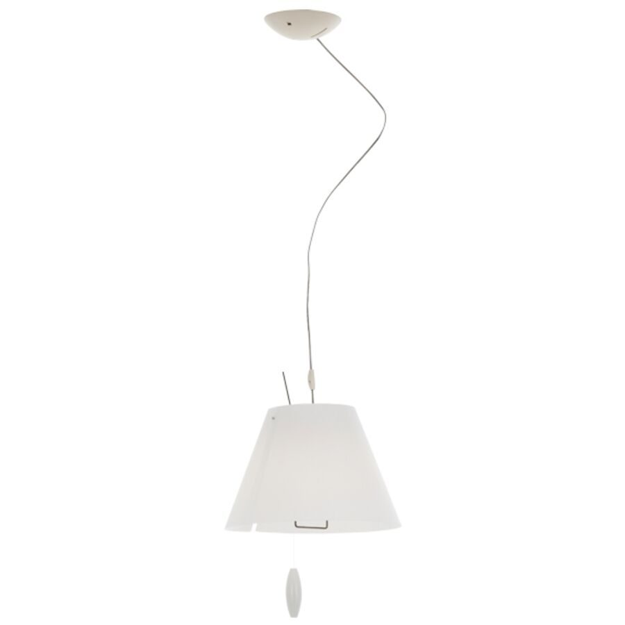 Luceplan Pendellampe Costanza Weiss Kunststoff 26 cm 17 cm - Material: Polycarbonat - Pendellampe