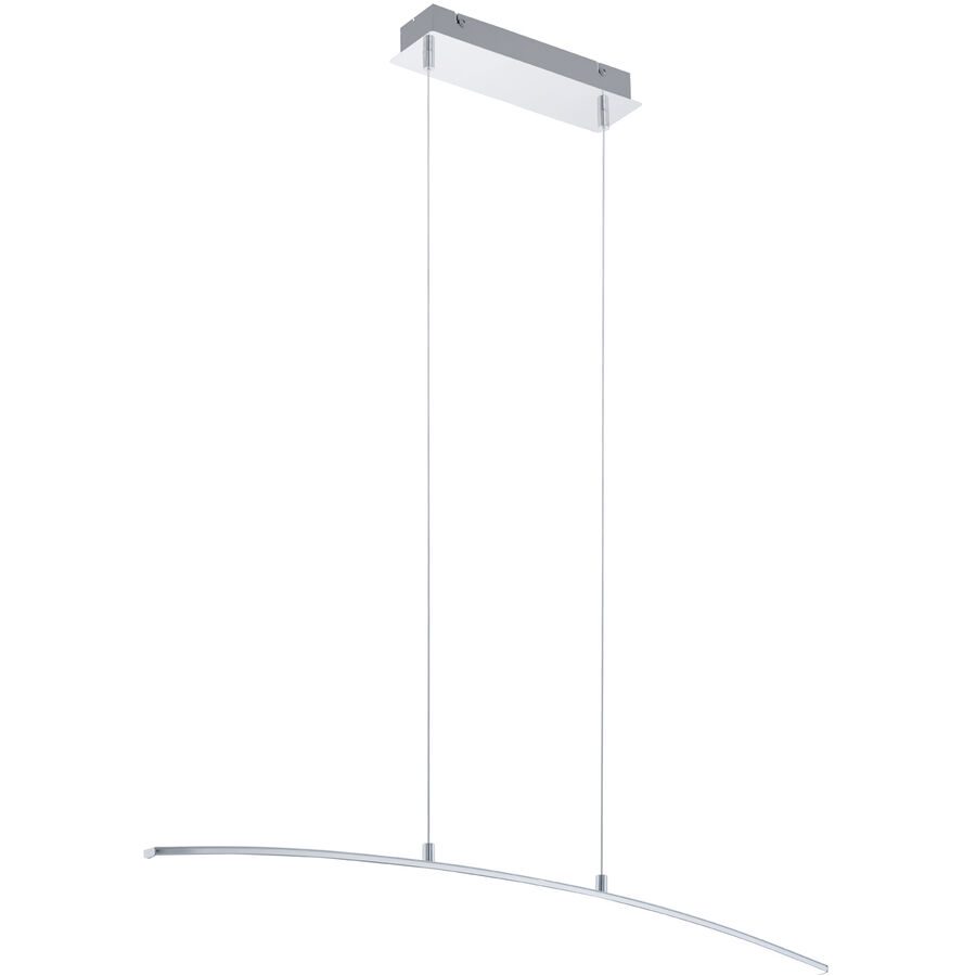 Eglo Pendellampe Lasana Weiss/Grau Aluminium 90 cm 100 cm - Farbe: chrom - LED - Lichtfarbe: Warmweiss - Material: Aluminium/Stahl/Kunststoff -
