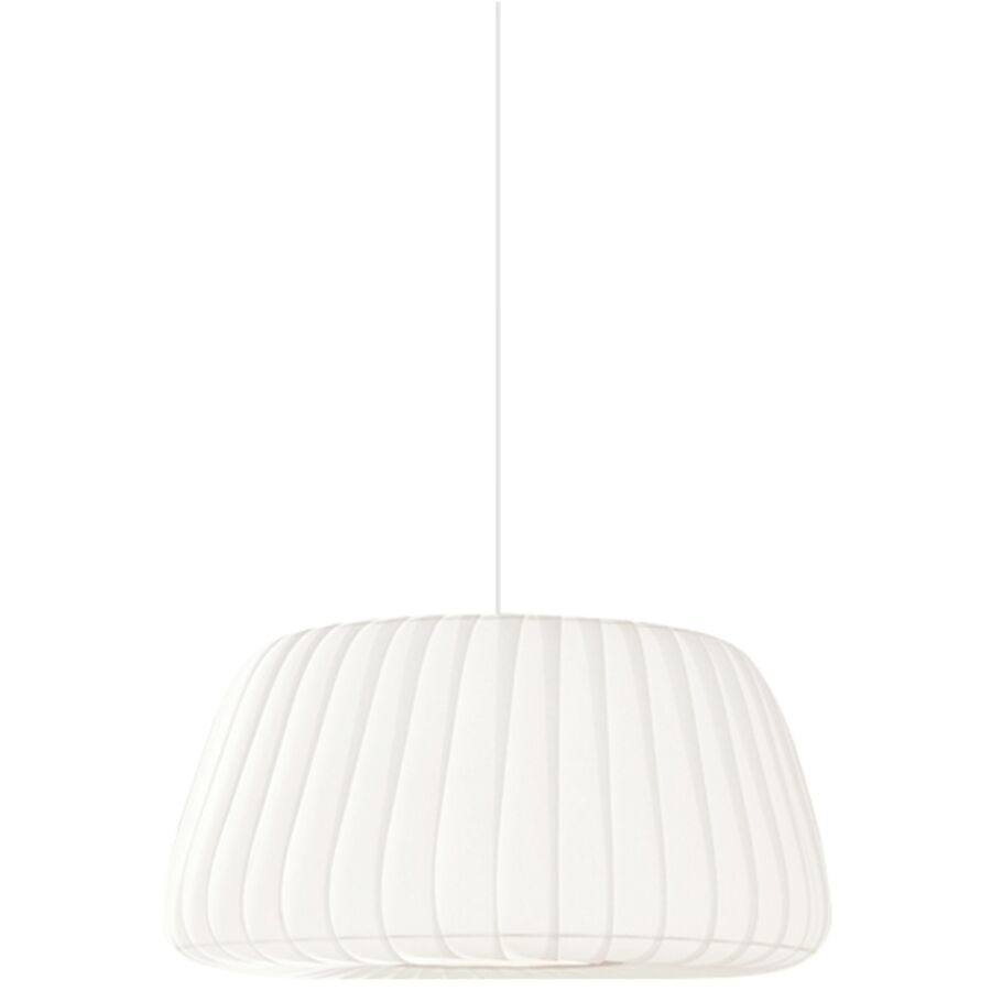 Tom Rossau Pendellampe Serene Weiss Papier 40 cm 22 cm - LED - Lichtfarbe: Extra warmweiss - Material: Frischfasern - Pendellampe- LED