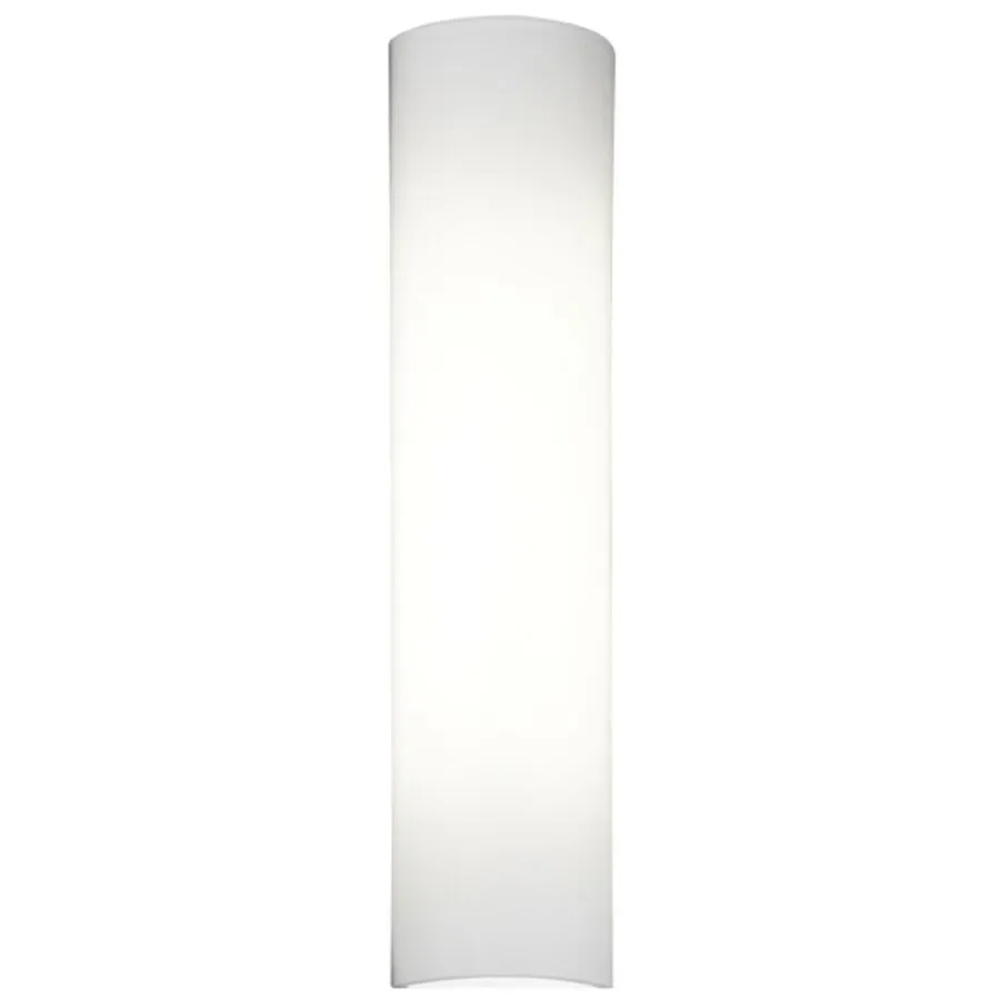 Designer-Wandlampe Bankamp Piave weiss H 40 cm - Farbe: Opal weiss satiniert - LED - Lichtfarbe: Warmweiss - Material: Glas - Designer-Wandlampe- LED
