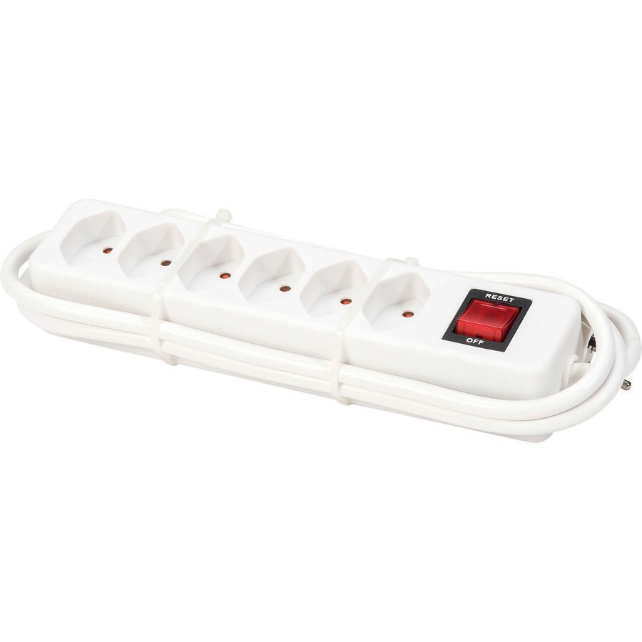 MyDeal Steckerleiste Leno Weiss Kunststoff 8.5 cm - Steckerleiste