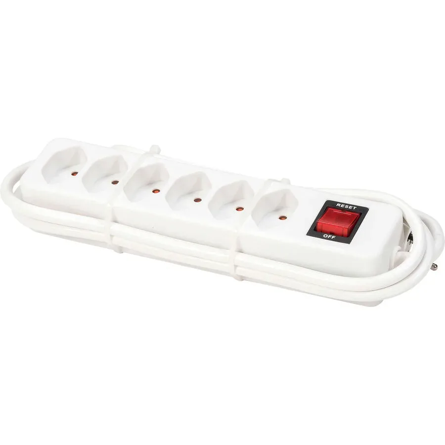 MyDeal Steckerleiste Leno Weiss Kunststoff 8.5 cm - Steckerleiste
