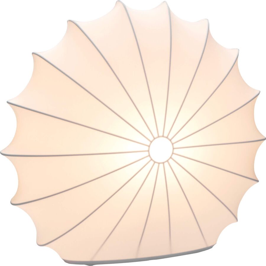 Axo Light Tischlampe Muse Weiss Stoff 33 cm 29.4 cm - Tischlampe