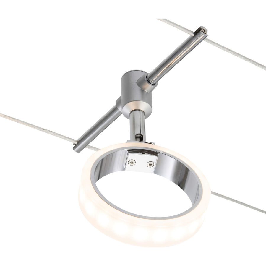 System Oria Silber Kunststoff/Metall 18 cm 10 cm - LED - Lichtfarbe: Warmweiss - Material: Metall/Kunststoff - System- LED Energiesparlampe