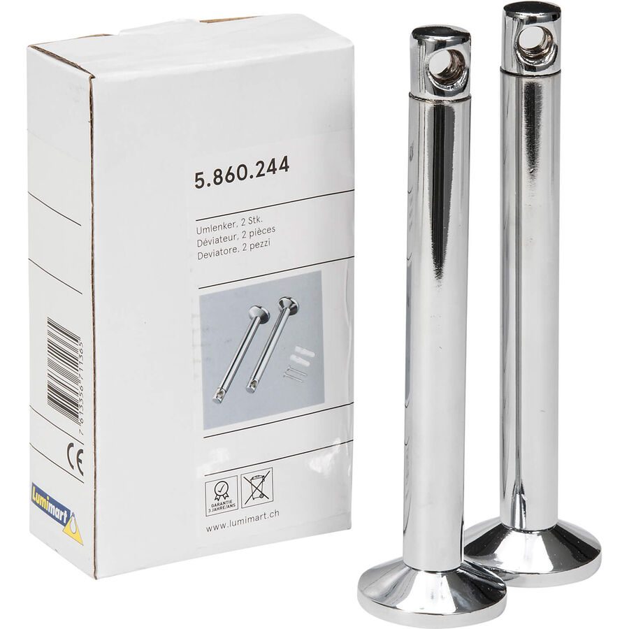 System Pole Grau Metall - Farbe: chrom - System