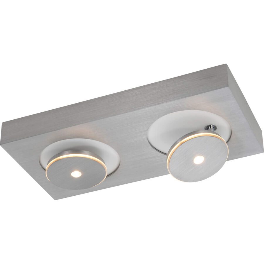 Escale Spot Spot it Silber Aluminium 20 cm 5 cm - LED - Lichtfarbe: Extra warmweiss - Spot- LED Energiesparlampe