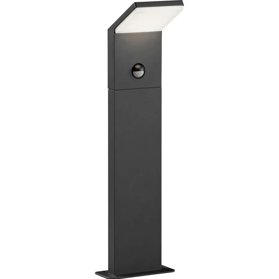 Stehlampe aussen Vive Grau Aluminium 10 cm 50 cm - Farbe: anthrazit - LED - Lichtfarbe: Warmweiss - Material: Aluguss - Stehlampe aussen- LED