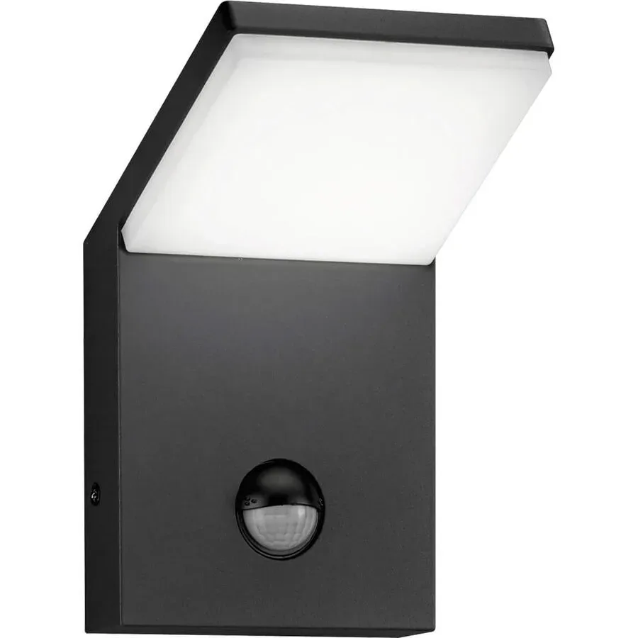 Wandlampe aussen Vive Grau Aluminium 10 cm 16 cm - Farbe: anthrazit - LED - Lichtfarbe: Warmweiss - Material: Aluguss - Wandlampe aussen- LED