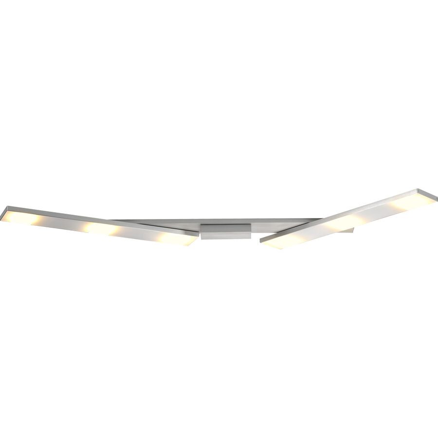 Bopp Deckenlampe Slight Silber Aluminium 12 cm 4 cm - Farbe: Aluminium geschliffen - LED - Lichtfarbe: Extra warmweiss - Deckenlampe- LED