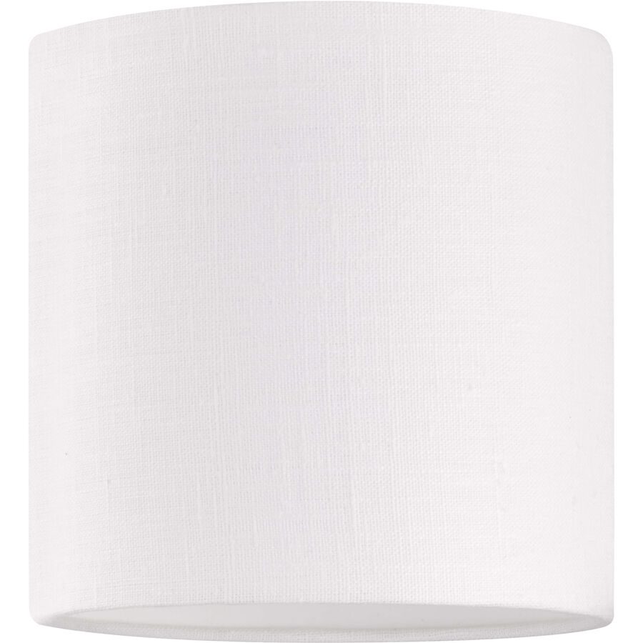 Lampenschirm Shine Weiss Leinen 18 cm 18 cm - Lampenschirm