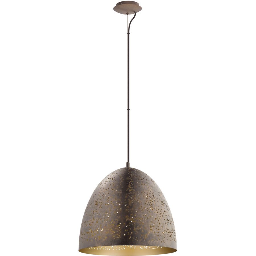 Eglo Pendellampe Safi Braun Stahl 200 cm - Farbe: Gold - LED - Pendellampe- LED Energiesparlampe