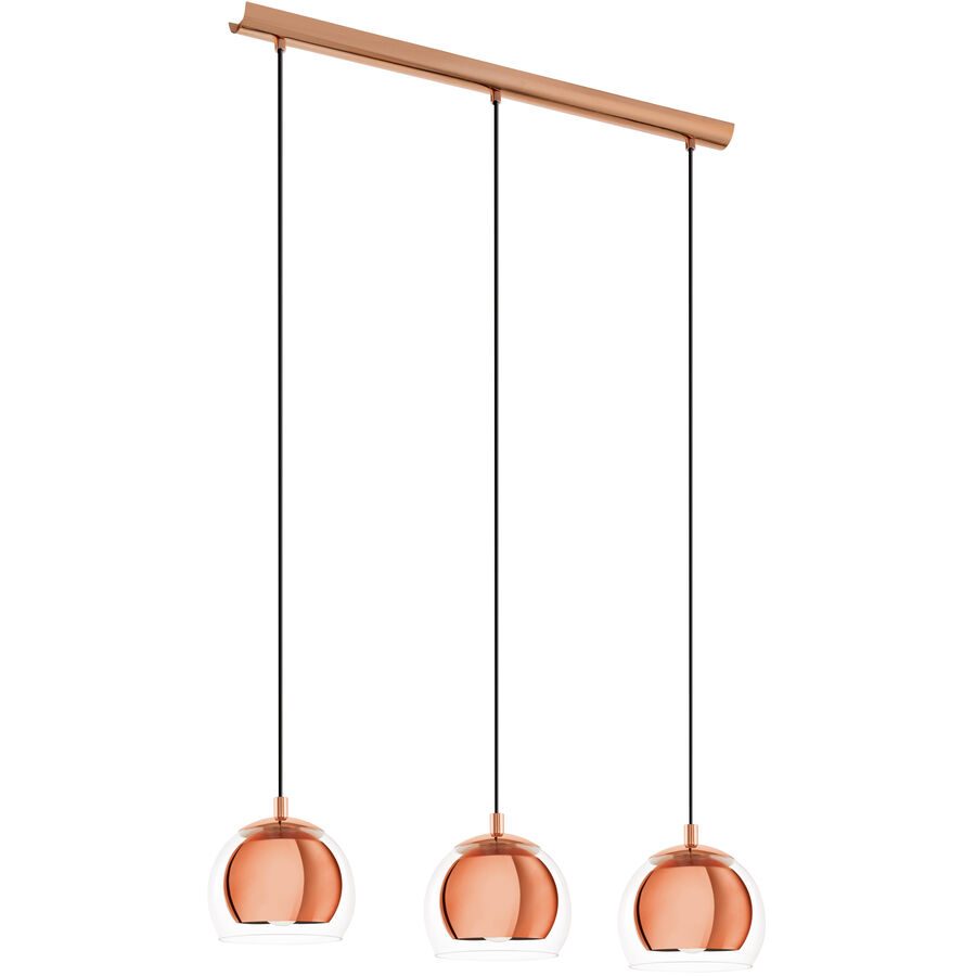 Eglo Pendellampe Rocamar Kupfer Stahl 19 cm 110 cm - LED - Material: Stahl/ Glas - Pendellampe- LED Energiesparlampe