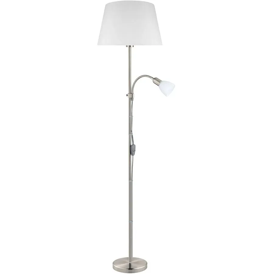 Eglo Stehlampe Conesa Nickel-matt H 170 cm