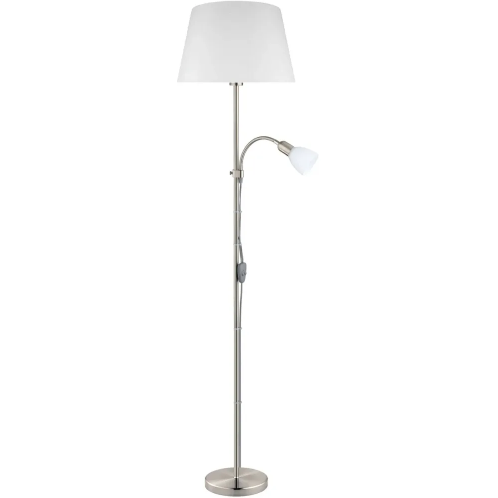 Eglo Stehlampe Conesa Nickel-matt H 170 cm
