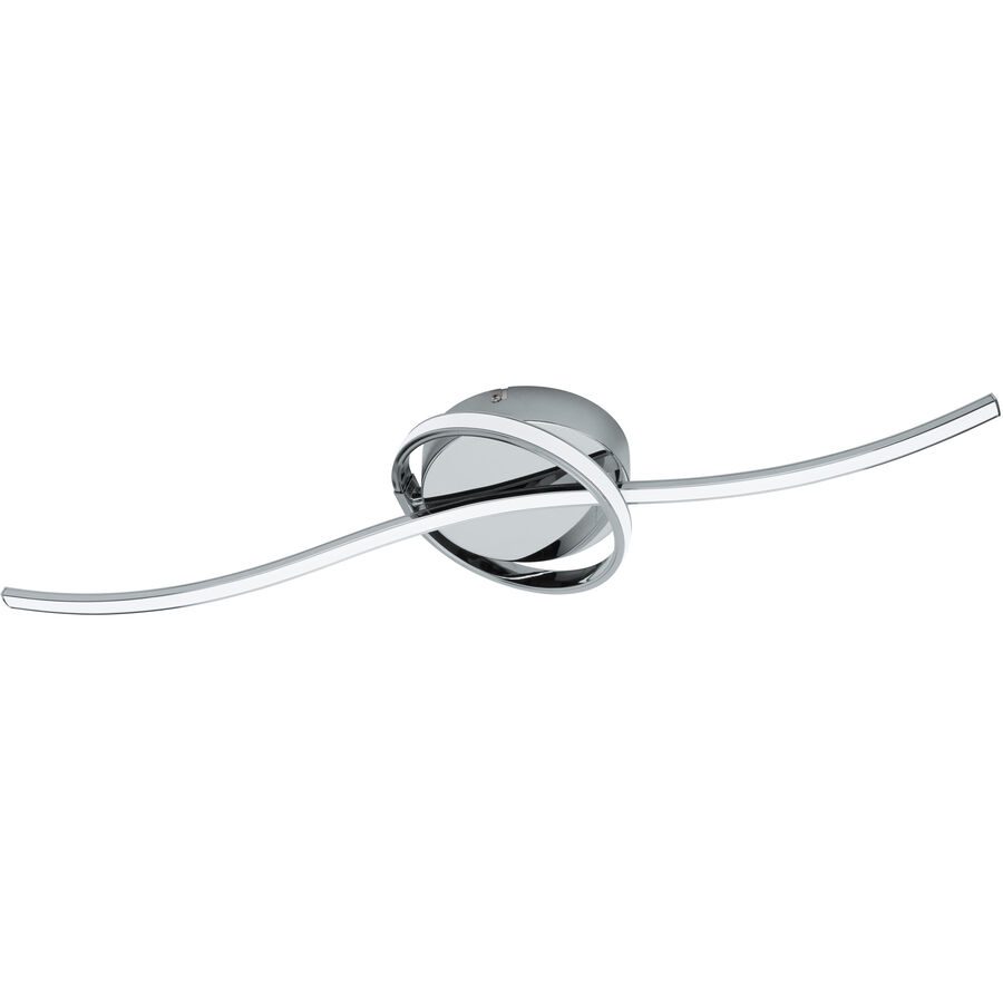 Eglo Deckenlampe Selvina Weiss/Grau Aluminium/Kunststoff 17.5 cm 8.5 cm - Farbe: chrom/weiss - LED - Lichtfarbe: Warmweiss - Deckenlampe- LED