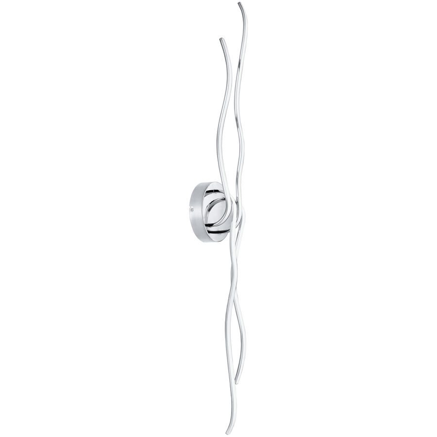 Wandlampe Roncade Weiss/Grau Aluminium/Stahl 18 cm 8 cm - Farbe: chrom/weiss - LED - Lichtfarbe: Warmweiss - Wandlampe- LED Energiesparlampe
