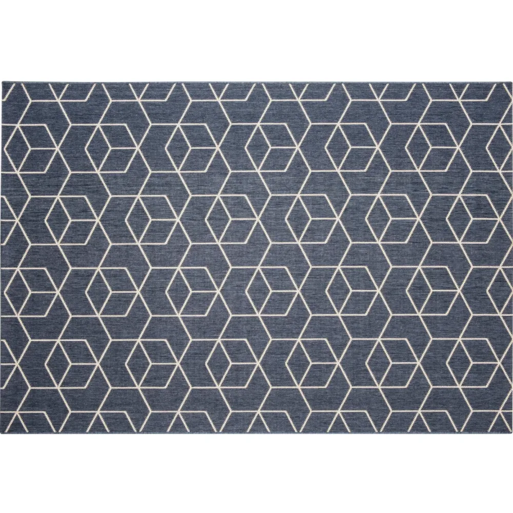 Outdoor-Teppich Essenza blau Anderes Muster Polypropylen 200 x 290 cm - Outdoor-Teppich