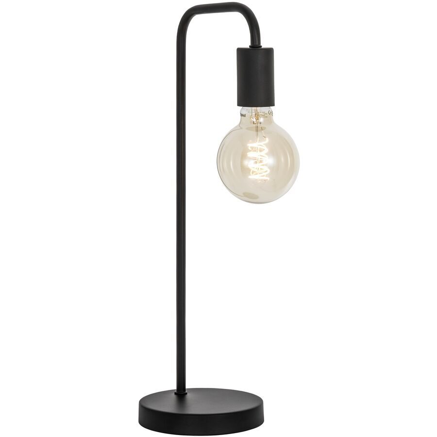 Tischlampe Dadou Schwarz Metall 20 cm 48 cm - Tischlampe