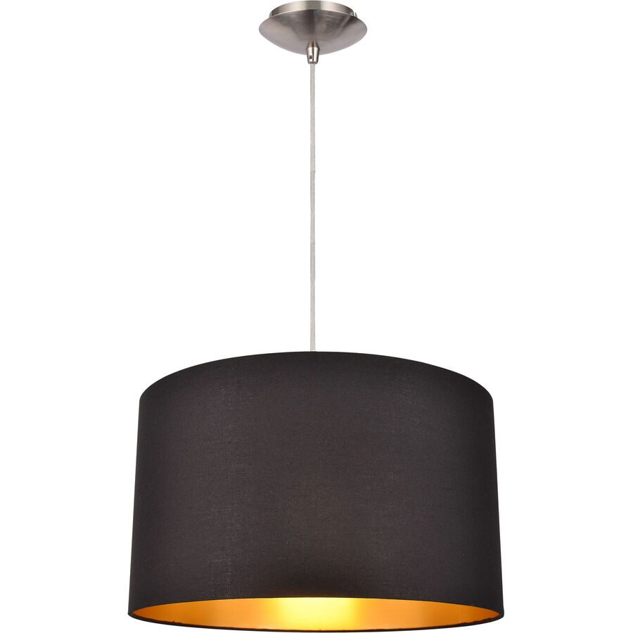 Pendellampe Star+ Schwarz/Gold/Silber Metall 38 cm 120 cm - Pendellampe