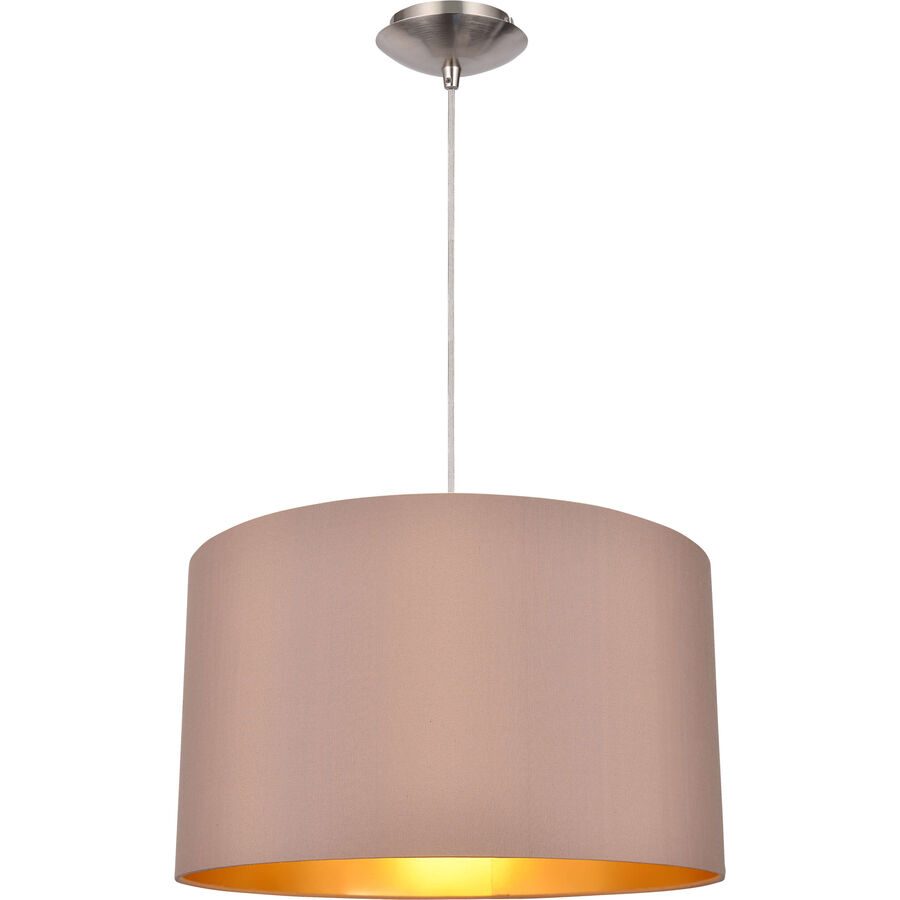 Pendellampe Star+ Braun/Grau Metall 38 cm 120 cm - Farbe: taupe - Pendellampe