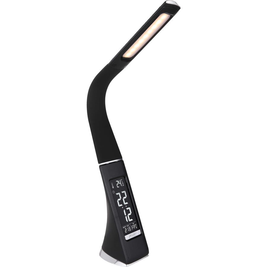 Bürolampe Maurin Schwarz Kunststoff/Metall 6.5 cm 49.5 cm - LED - Lichtfarbe: Warmweiss - Tageslichtweiss - Bürolampe- LED Energiesparlampe