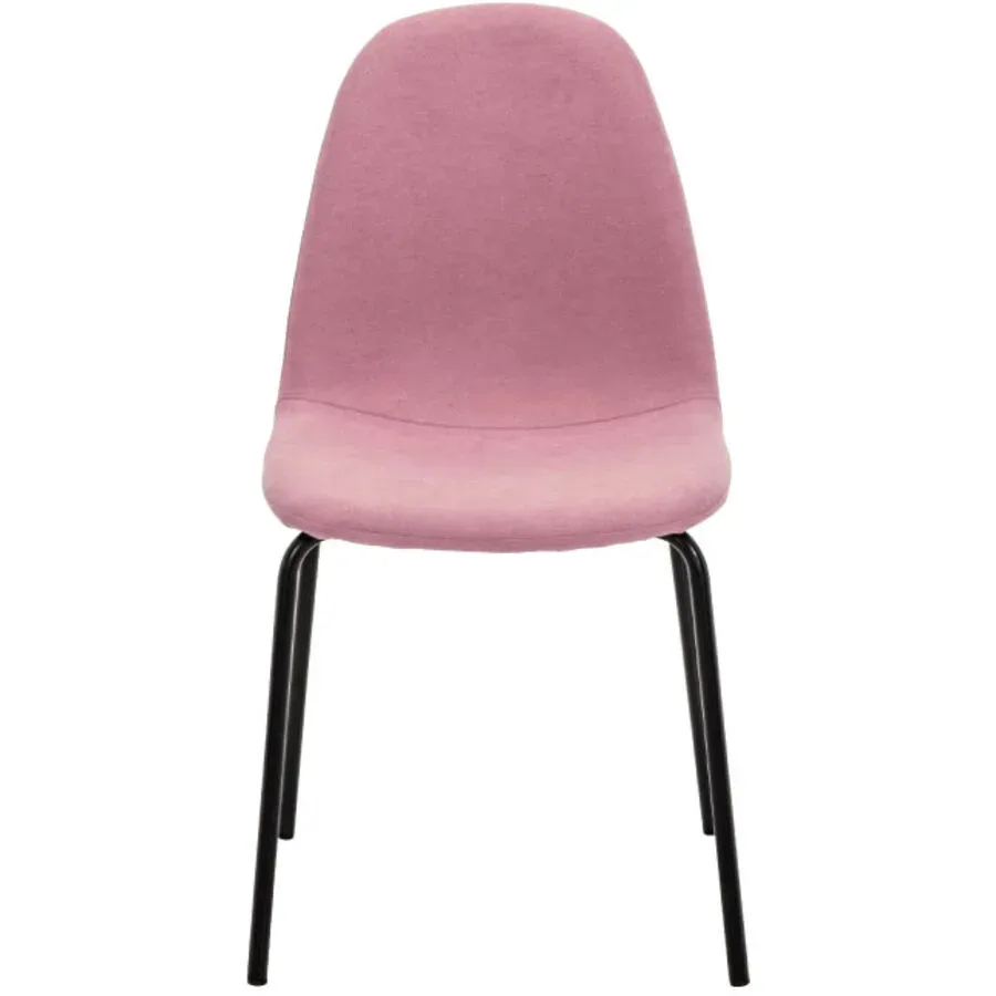 Schalenstuhl Malina Magenta Stoff 45.5 cm - Farbe: pink - Schalenstuhl