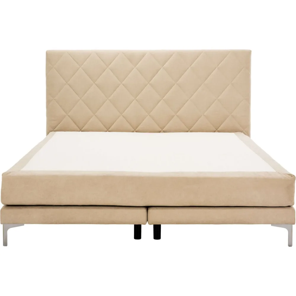 Boxspringbett Bela Beige Stoff 180 x 200 cm - Möbel Konfigurator: Traummöbel individuell zusammenstellen - Boxspringbett
